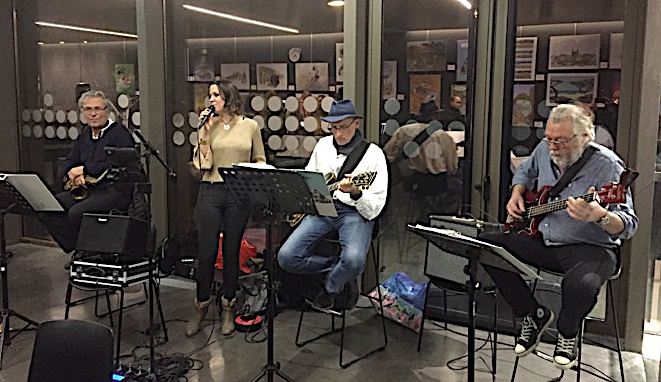 Michel Rinaldi, Elodie Ruffié, André Leccia et Jean-Luc Lévêque forme un brillant "Elodie quartet"