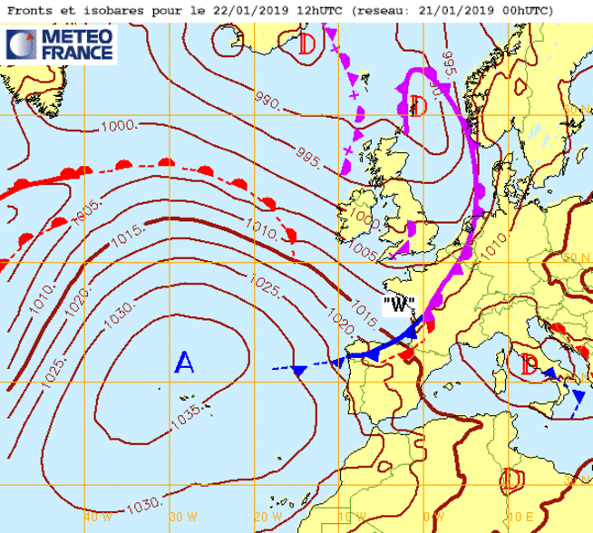 La France coincée entre anticyclone et dépression