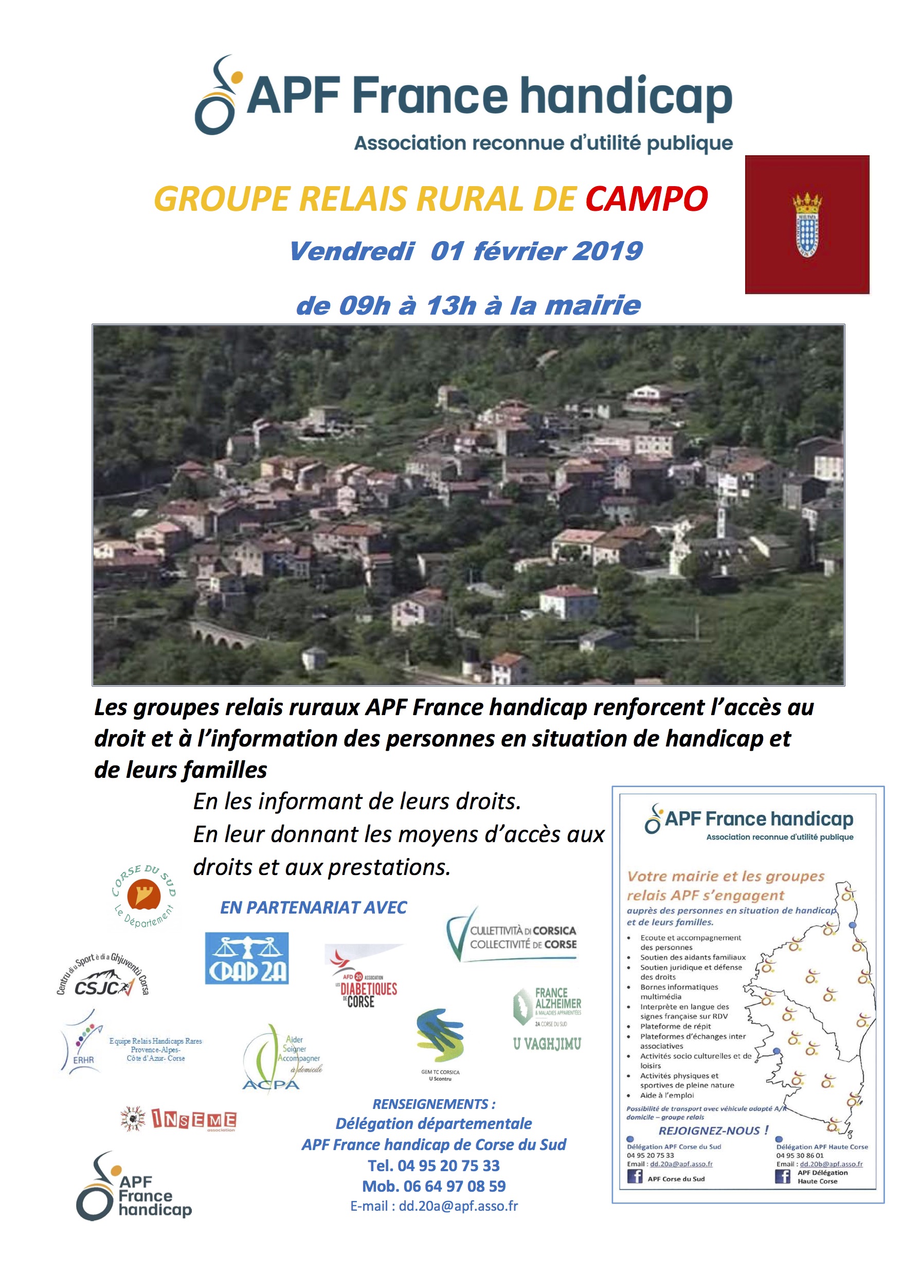 L'APF à Campo le 1 février pour animer un nouveau groupe relais