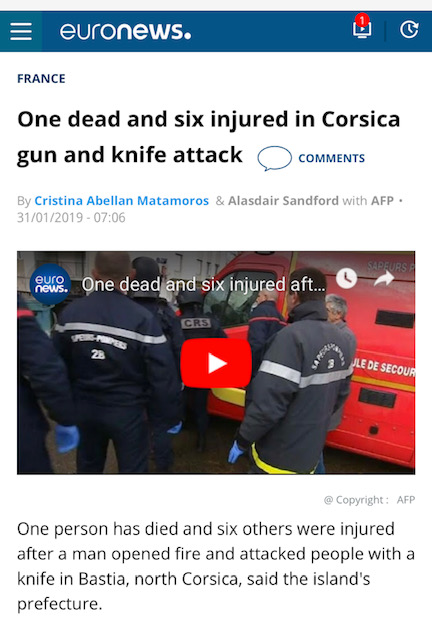 La fusillade de Bastia vue par la presse étrangère 