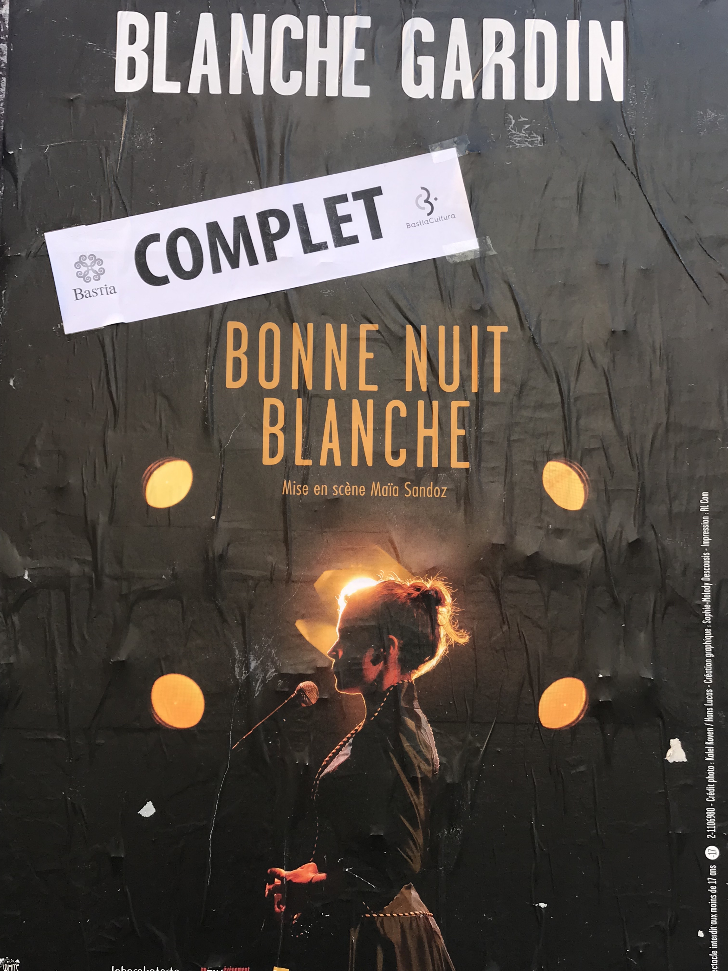 Scarica Gratis Images Blanche Gardin Succes Au Theatre Municipal De Bastia dernière salutations