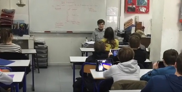 Julliette, et les élèves de l'école st Paul