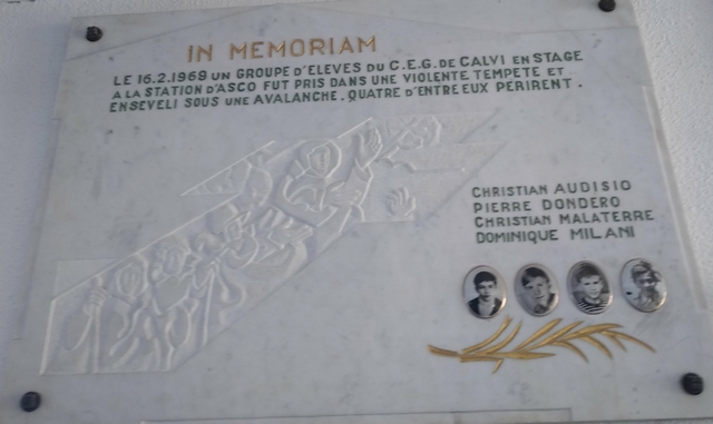 Il y a 50 ans la dramatique avalanche d'Asco emportait quatre collégiens de Calvi