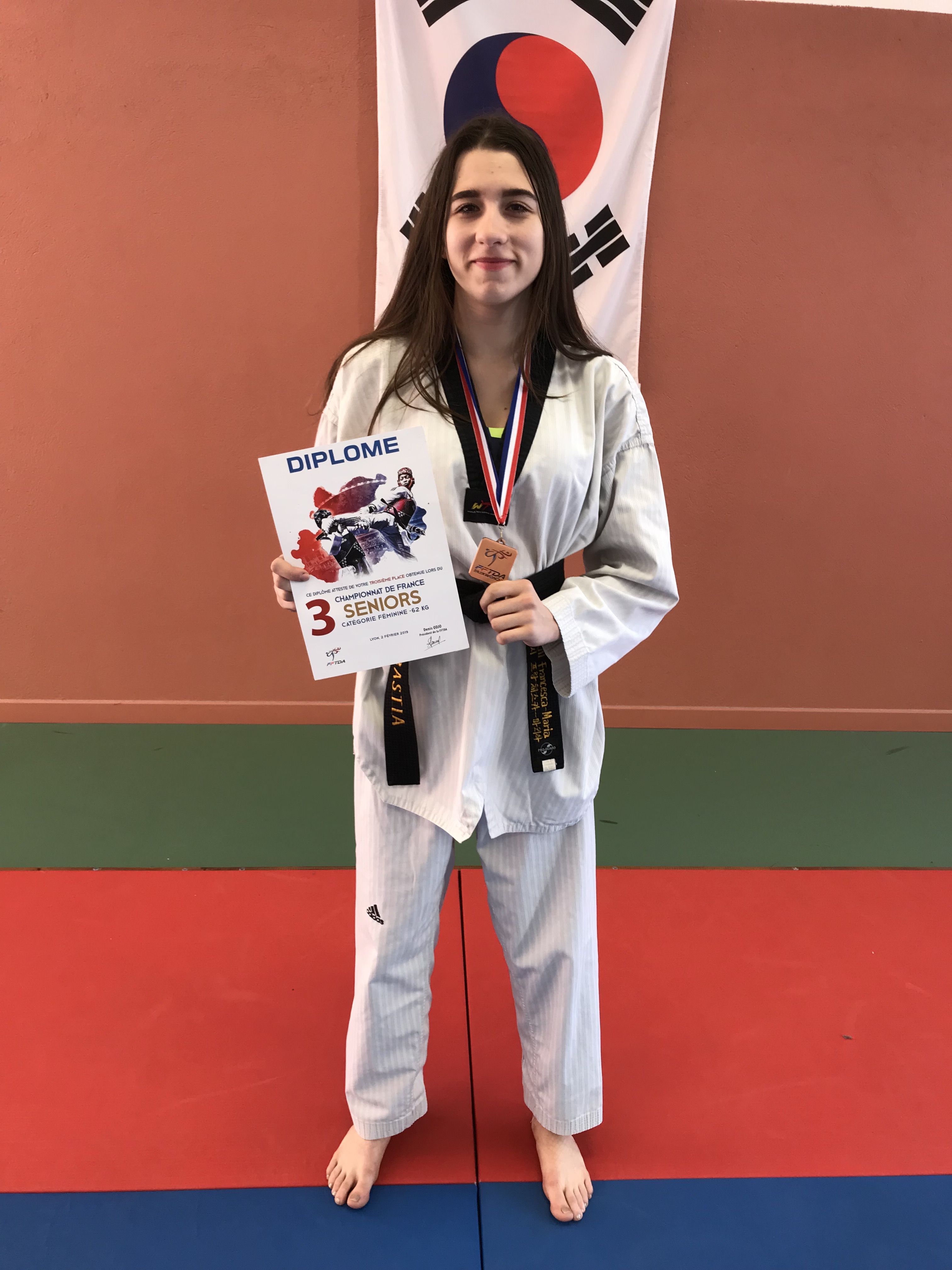 Taekwondo : Nouvelle médaille pour la Bastiaise Francesca-Maria Franceschi 