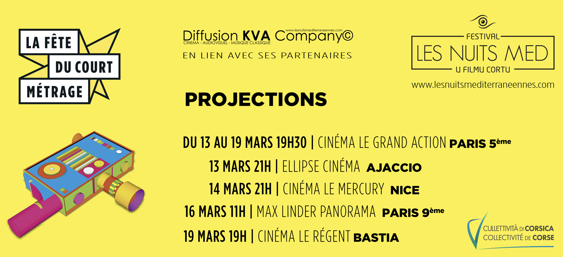 Le festival Les Nuits MED di u filmu cortu entre la Corse, Nice et Paris