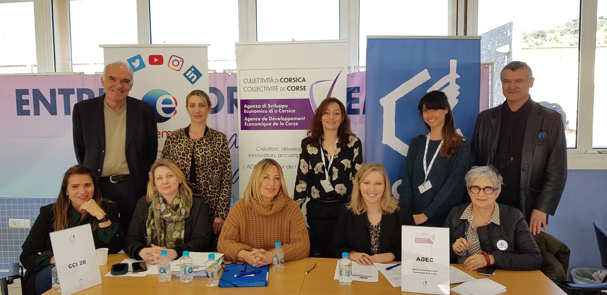 L'ensemble des partenaires des RPE de Corte