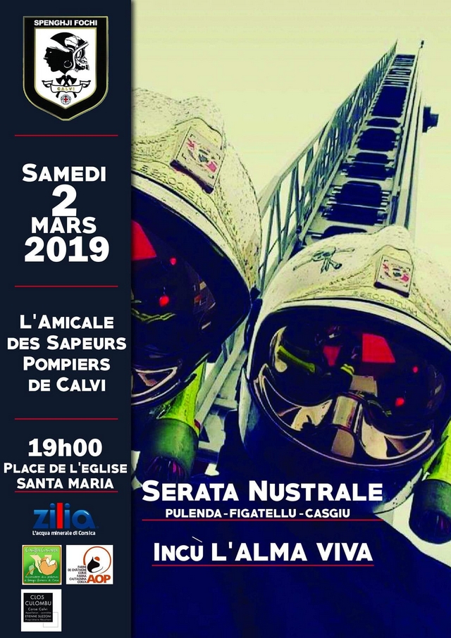 Serata nustrale samedi au profit de l'Amicale des Sapeurs Pompiers de Calvi