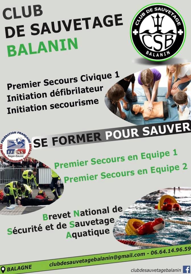 Vous pouvez sauver une vie : apprenez les gestes de premier secours avec le Club de Sauvetage Balanin