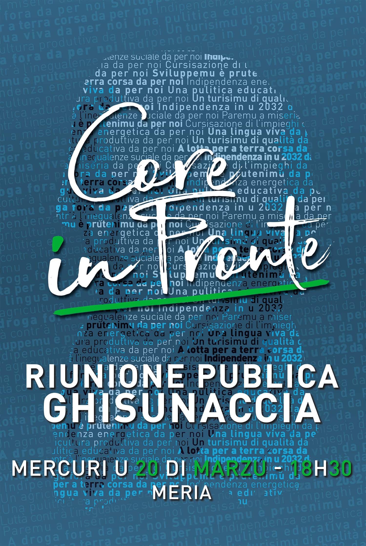 Réunion publique de Core in Fronte à Ghisunaccia 