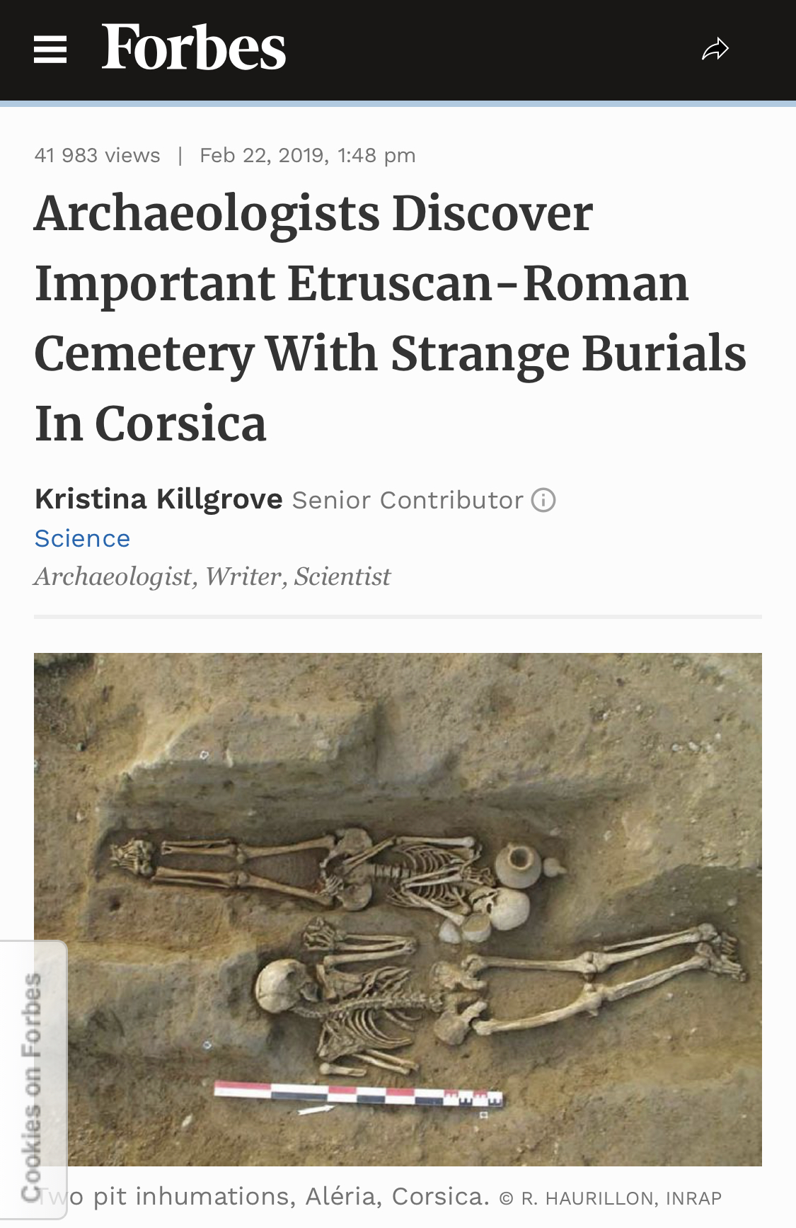 La "mystérieuse" tombe d'Aleria fait la une de la presse étrangère 