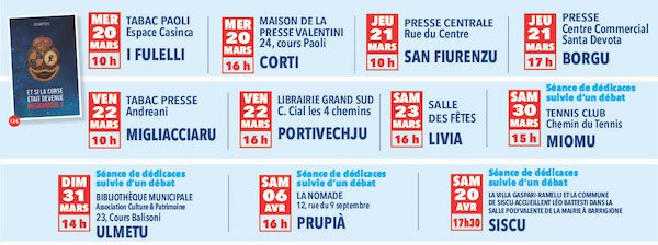 Et si la Corse était devenue britannique ? : Les dates des séances de dédicaces du dernier livre de Leo Battesti