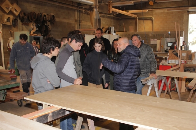 Philippe De Richaud (à droite) dirige la visite