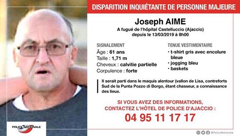 Huit jours après la disparition de Joseph Aimé, la famille veut garder espoir