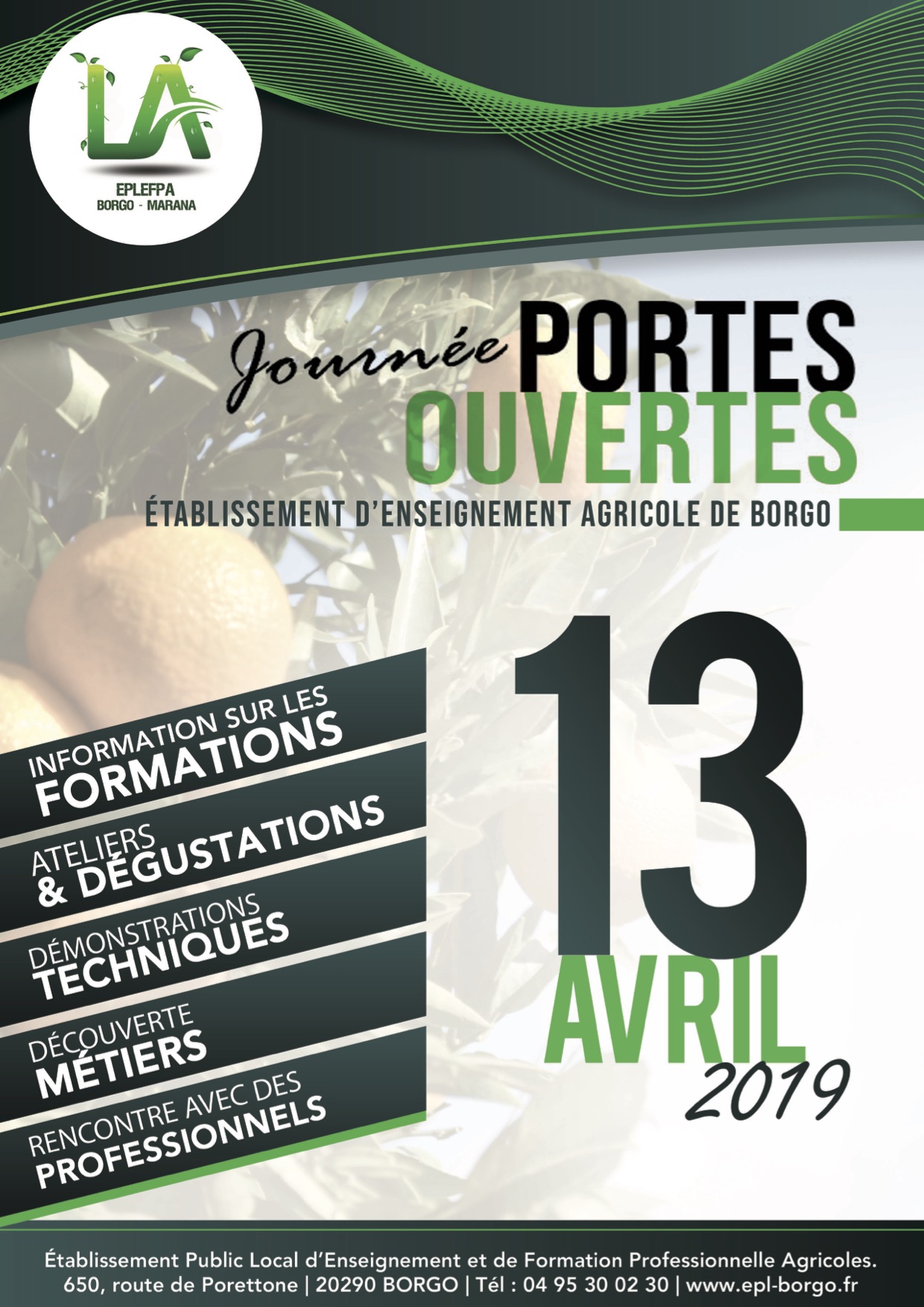 A Borgo le 13 avril portes grandes ouvertes sur le Lycée agricole