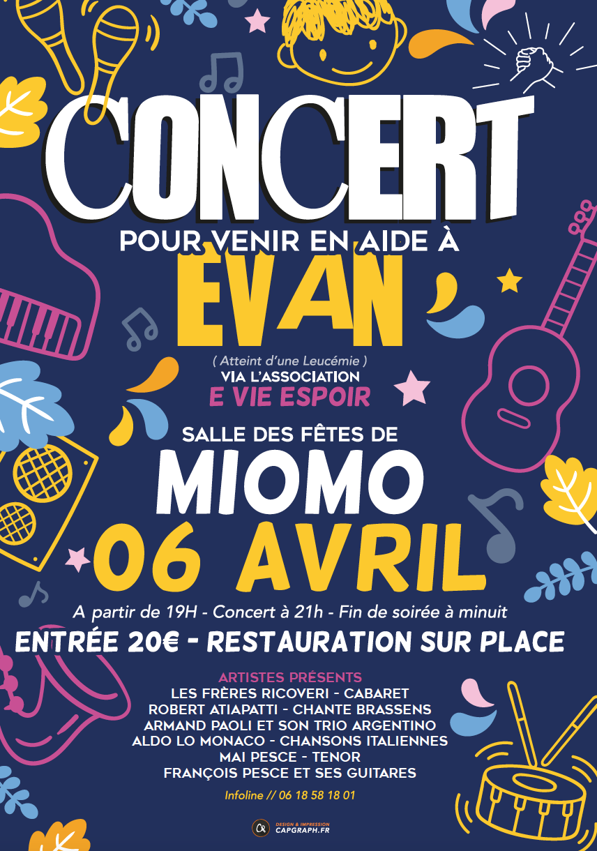  Evan, 9 ans, lutte contre la maladie : un concert à Miomu pour l'aider à la combattre