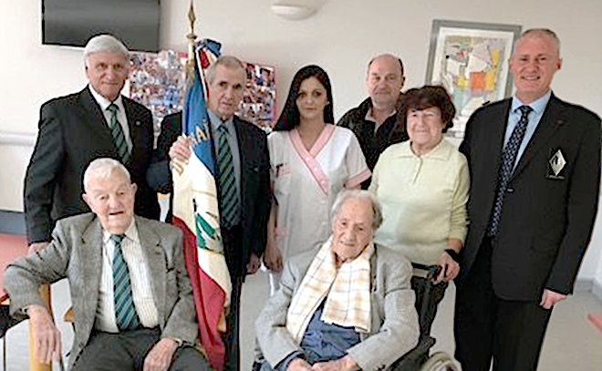 Ajaccio : Jean Narducci, ancien résistant du Vercors, fête ses 99 ans avec ses amis du Train à l’EHPAD de « l’Olivier Bleu »