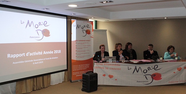 Le bureau de l'association autour de Catherine Riera.