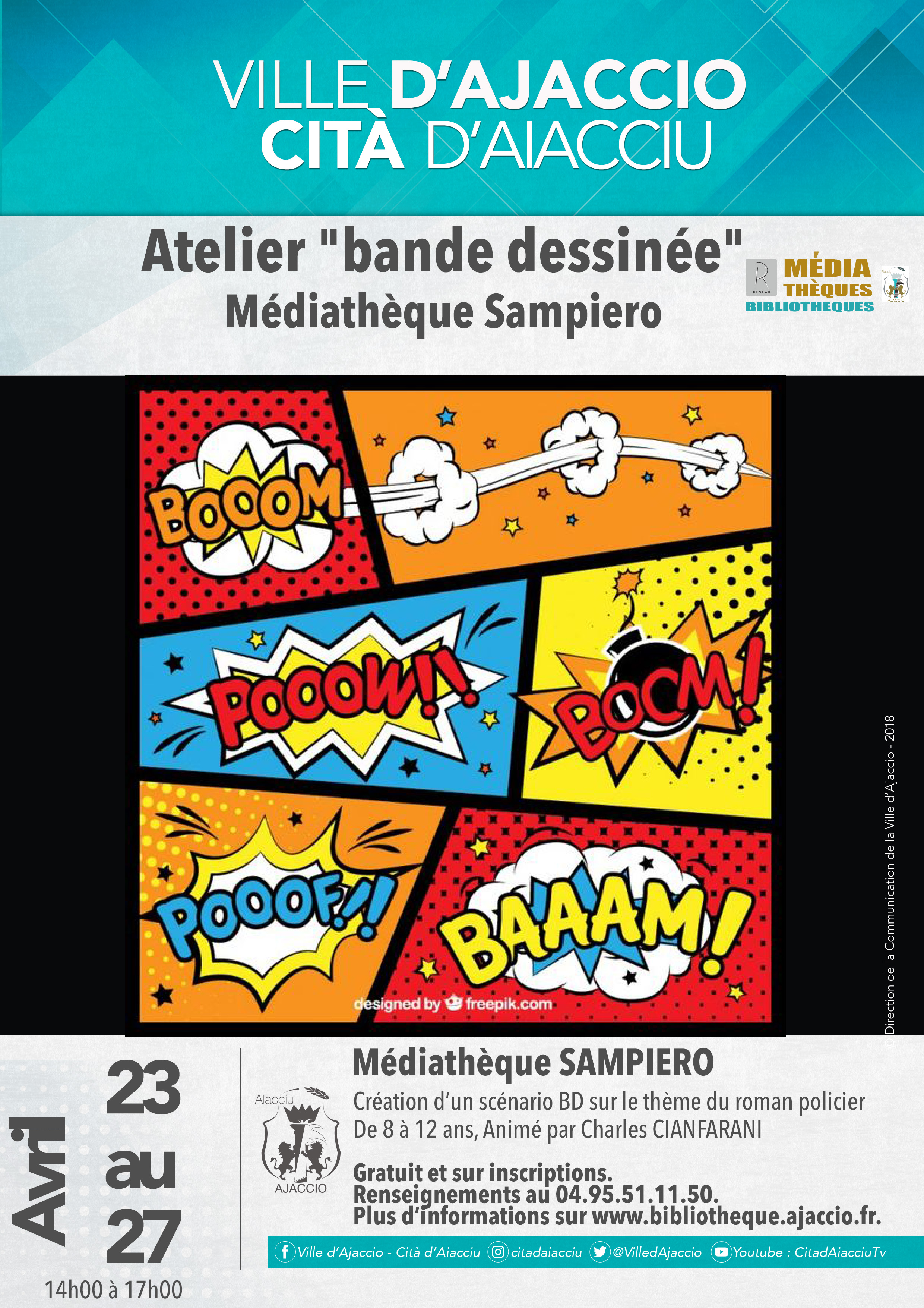 Ajaccio : des ateliers de BD à la médiathèque Sampiero