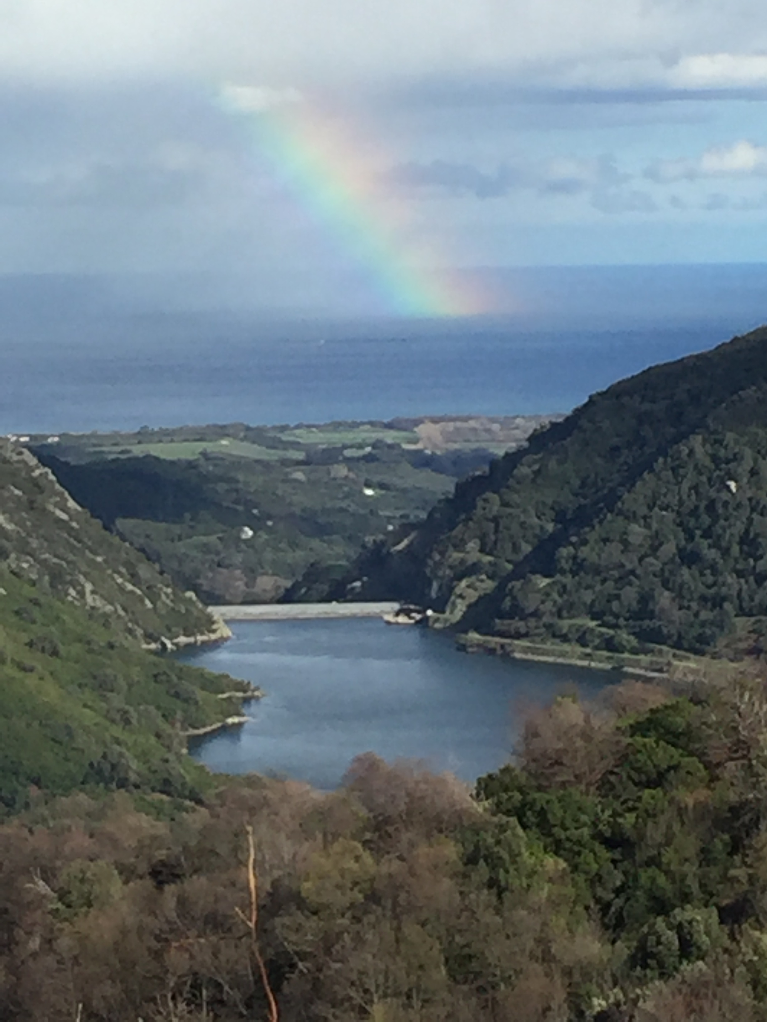La photo du jour : Le barrage de l'Alesani, la Tyrrhénienne et l'arc-en-ciel