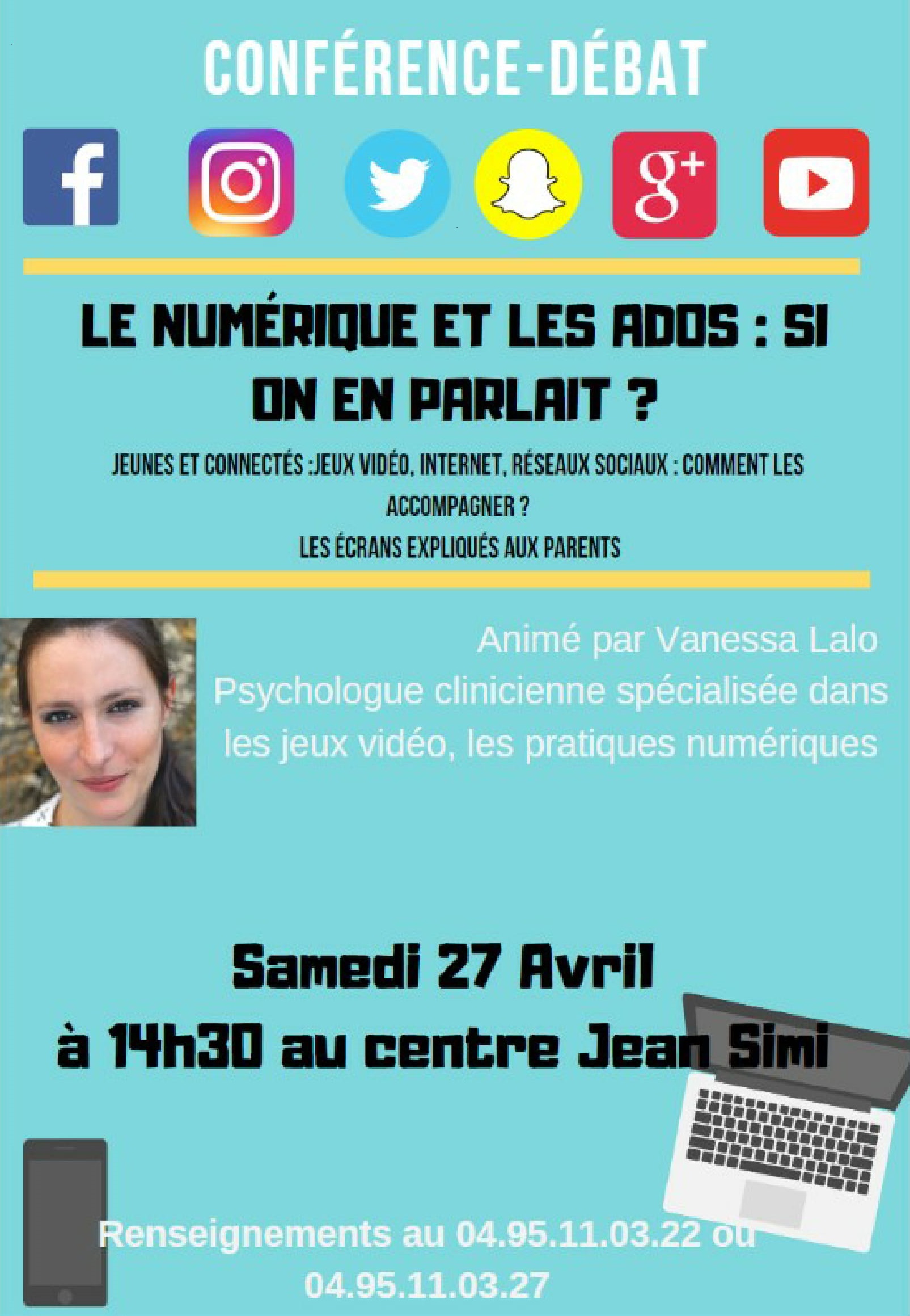 Ados et le numérique en conférence à Lisula ce samedi