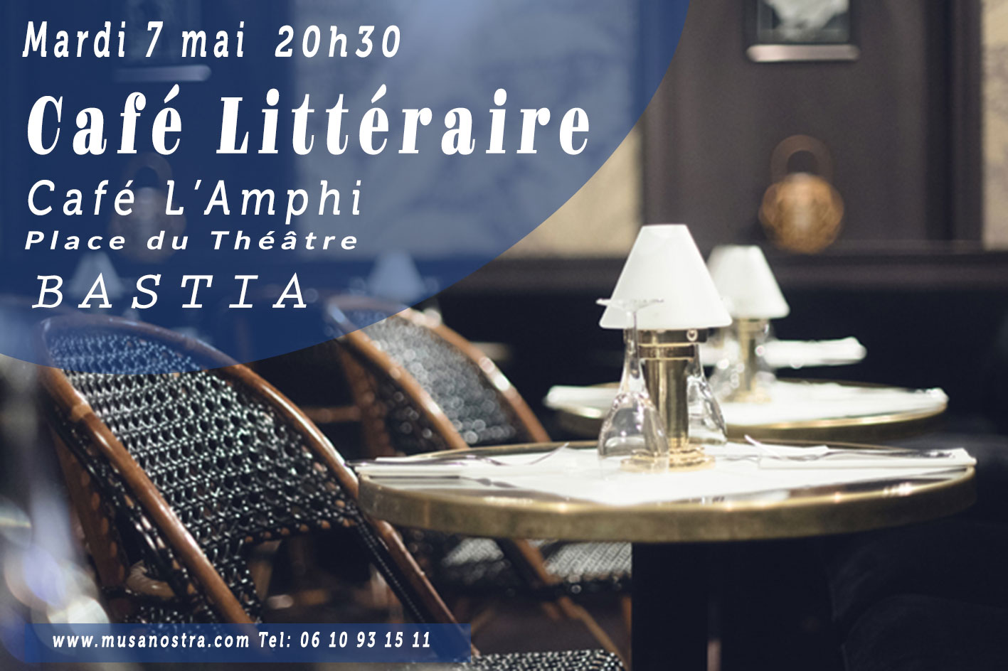 Musanostra organise un café littéraire le 7 mai à Bastia