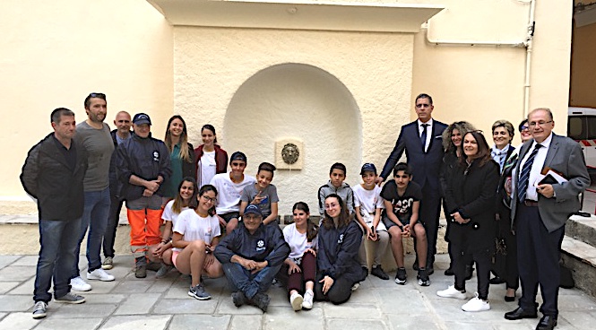 Le maire de Bastia et ses adjoints ont salué le beau travail des collégiens de St Jo et de leurs encadrants.