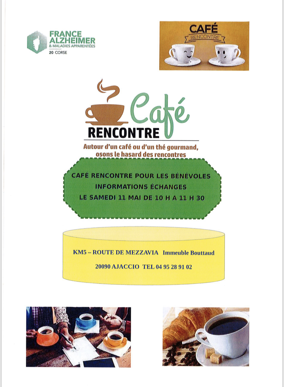 Café rencontre de Corse Alzheimer ce samedi à Ajaccio 