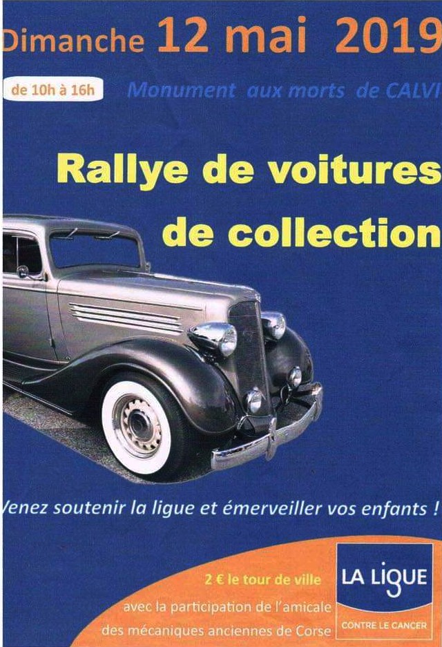 Calvi : Rallye de voitures de collection au profit de la Ligue contre le cancer
