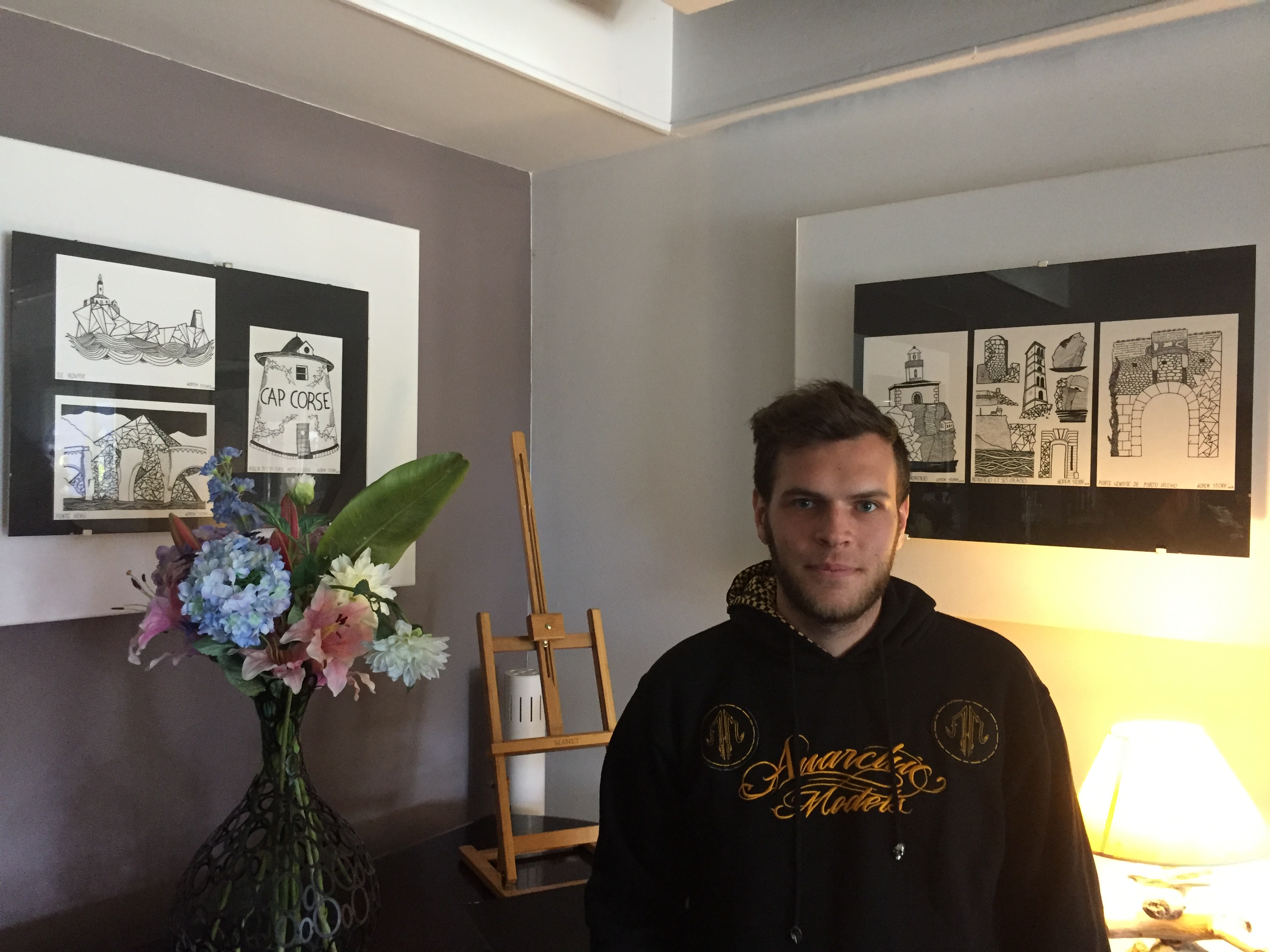 Bastia : Mathieu Iglesis expose ses illustrations sur la Corse