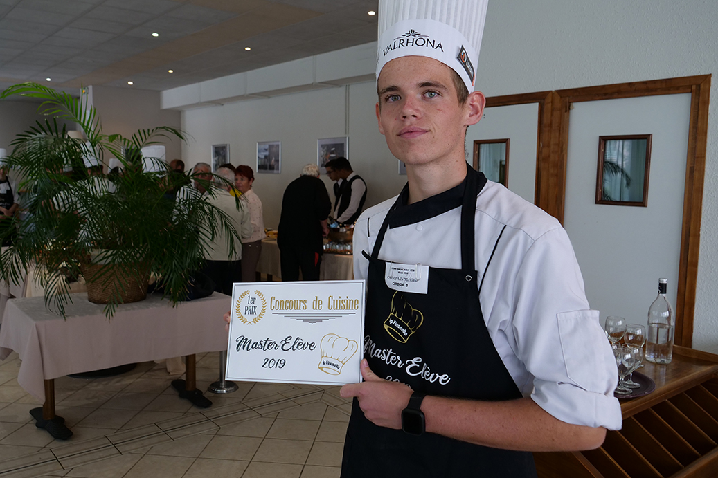 Master Élève 2019 : Maxime Compain remporte le concours de cuisine du LP du Finosello