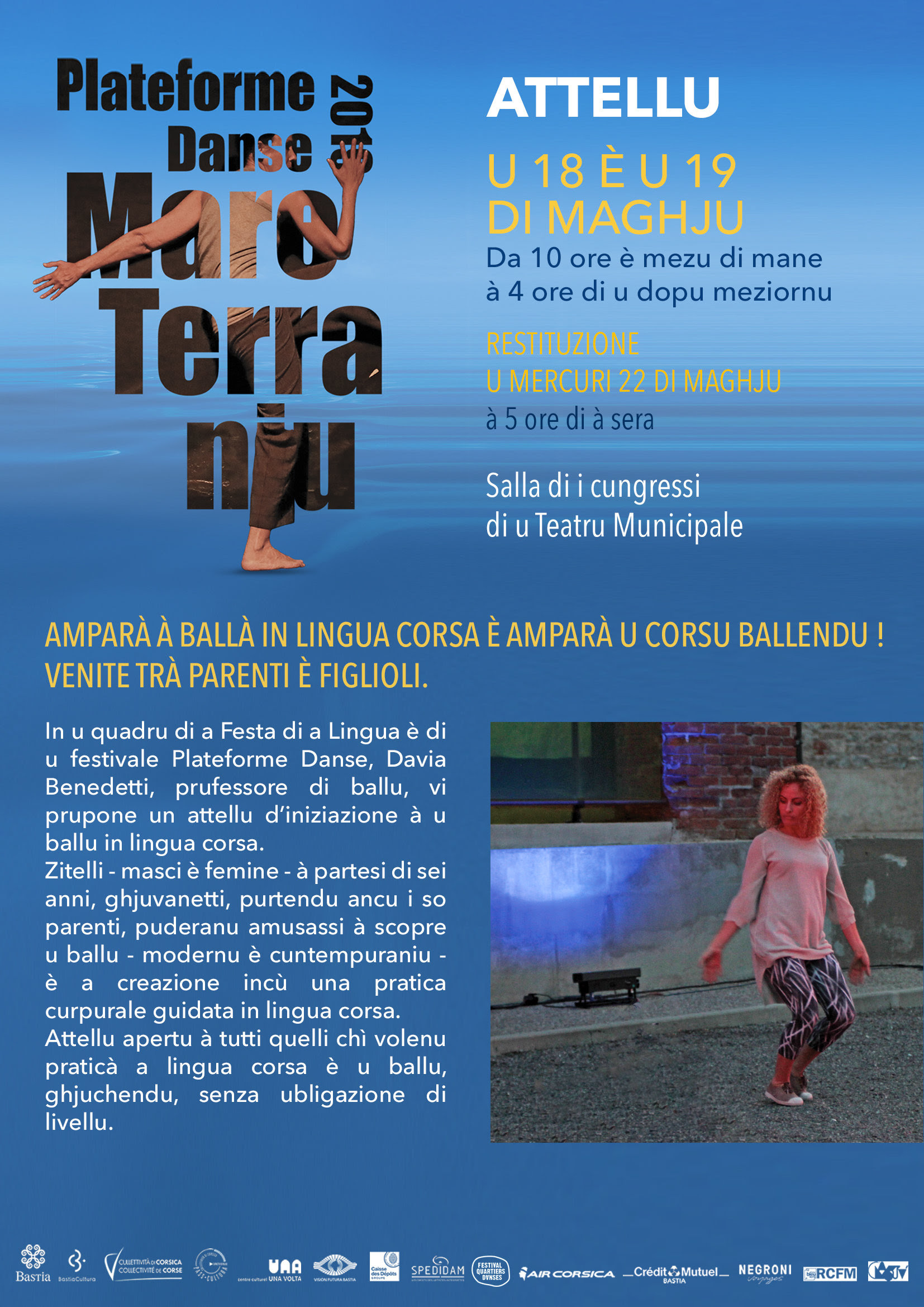 Bastia : Mare Terraniu, thème de  plateforme danse 2019