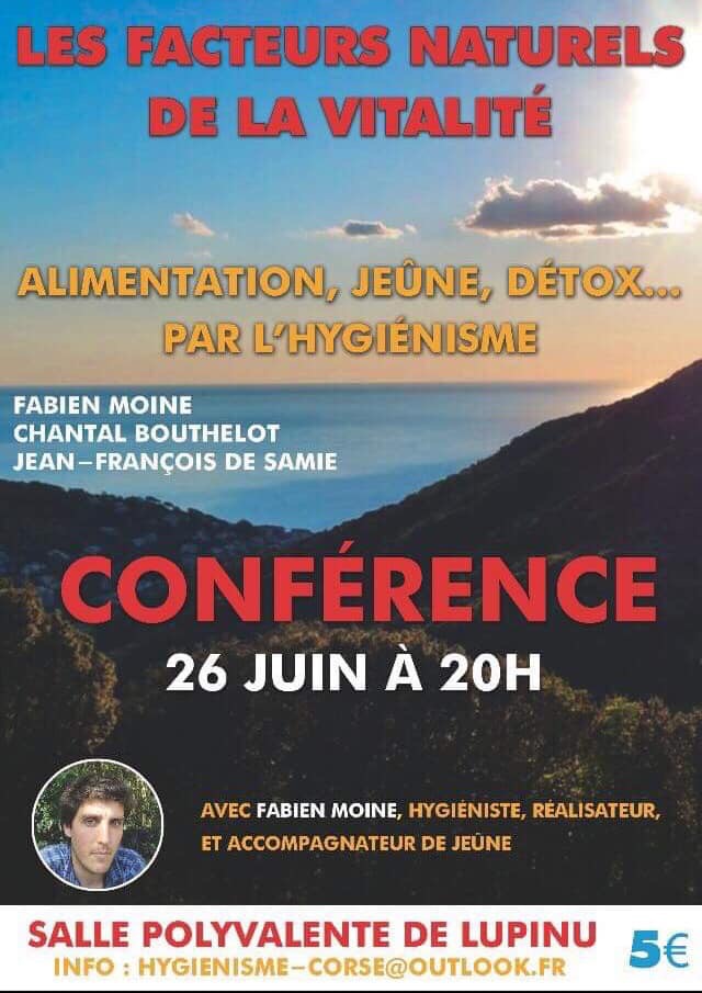 Bastia : L’hygiénisme et les facteurs naturels, thème de deux passionnantes manifestations