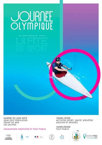 La « Journée olympique ajaccienne 2019 » c'est samedi 22 juin