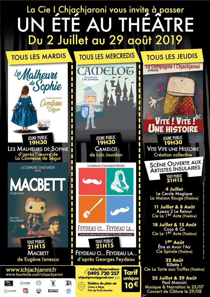 Porto-Vecchio : Un été au théâtre. Le programme de I Chjachjaroni 