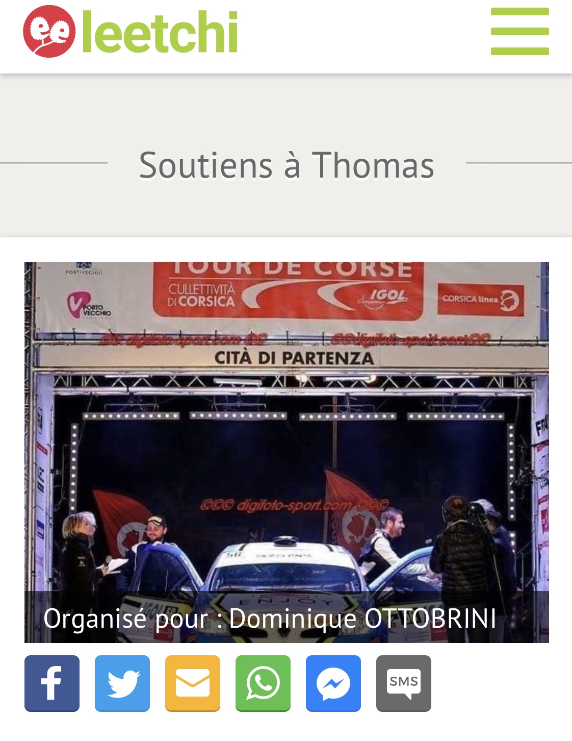 Une cagnotte leetchi pour Thomas Ottobrini