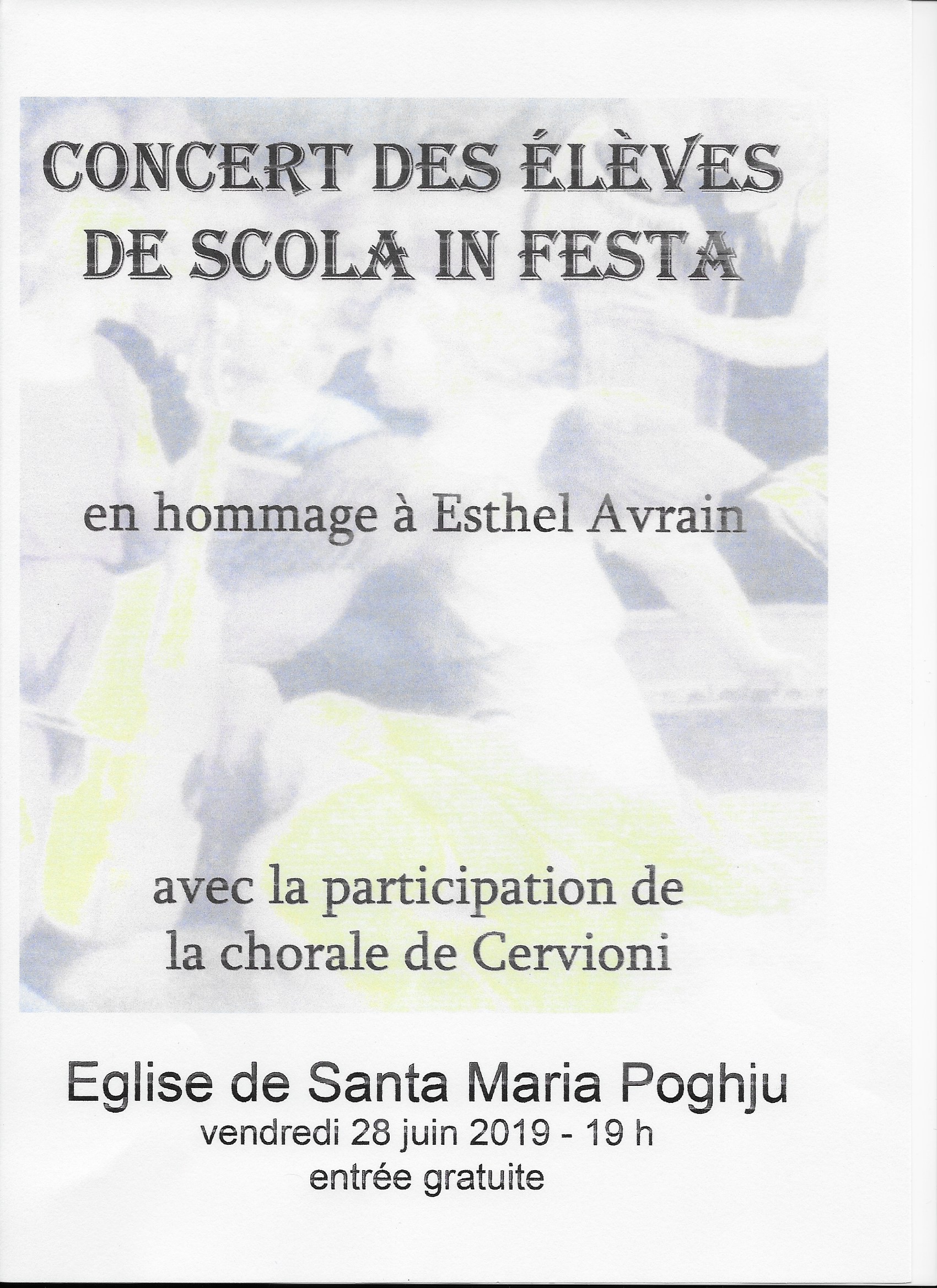 Santa Maria Poghju : un concert en hommage à Esthel Avrain ce 28 juin