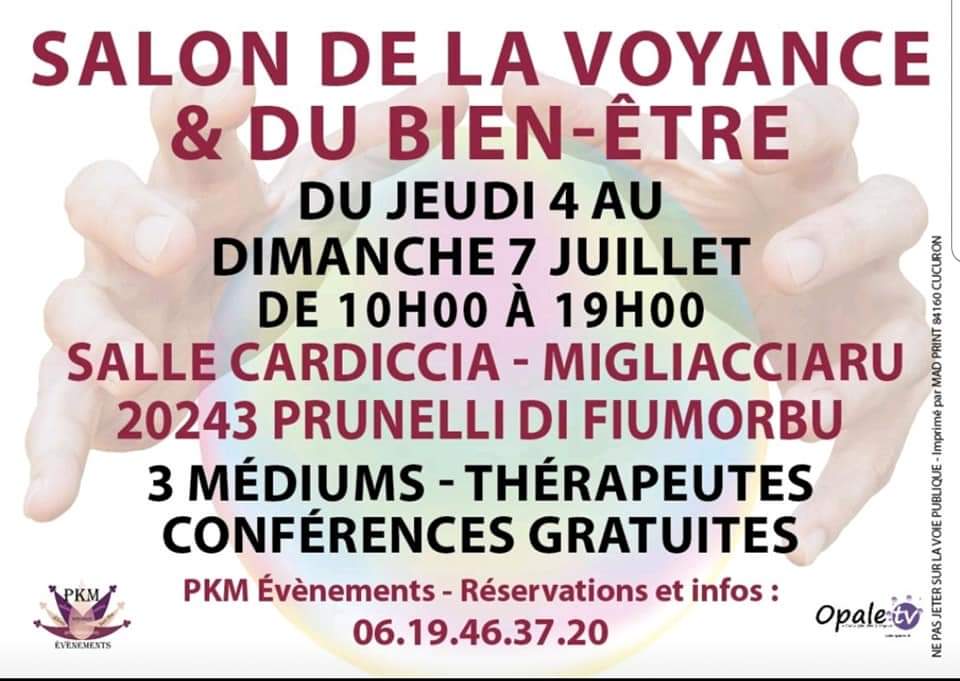 Prunelli-di-Fiumorbo : Le salon de la voyance c'est ce weekend 