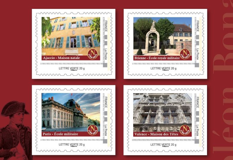 La Poste édite quatre timbres collectors pour les 250 ans de la naissance de Napoléon