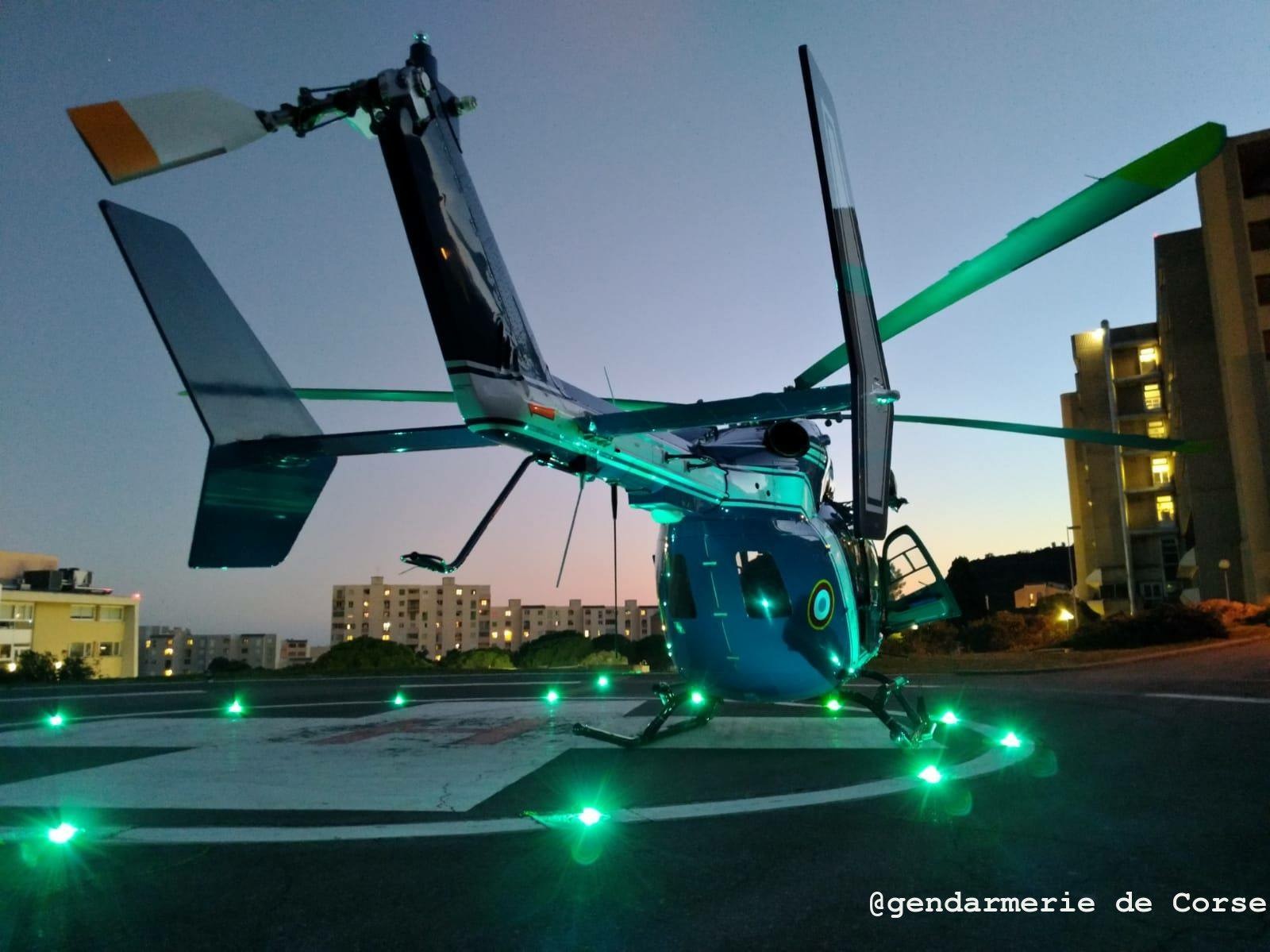 Ajaccio : l'hélicoptère de la Gendarmerie visée par un laser