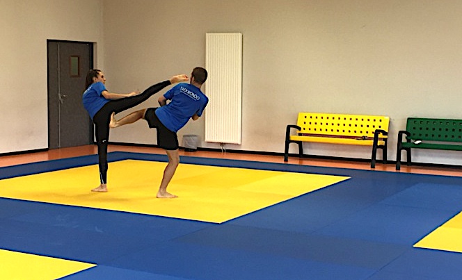 Francesa à l'entraînement à Borgo