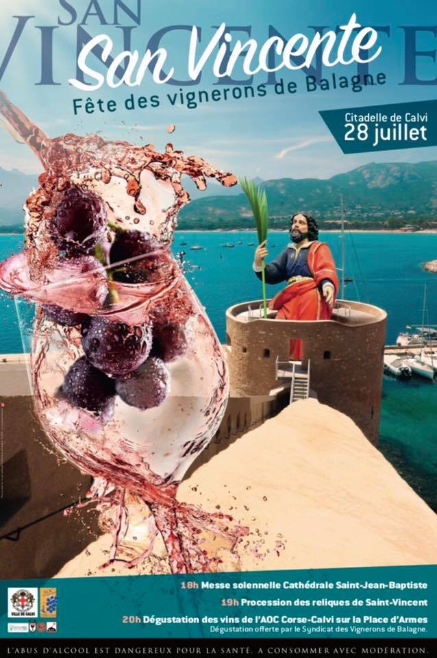 San Vincente patron des vignerons fêté dimanche dans la citadelle de Calvi