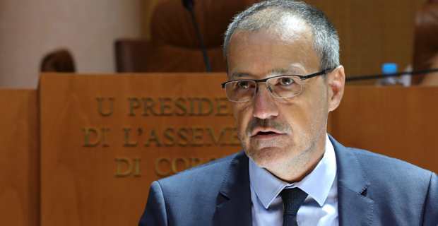 le président de l'Assemblée de Corse, Jean-Guy Talamoni. Photo Michel Luccioni.