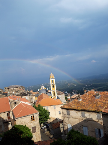 La photo du jour : Arc en ciel sur Cervione après l'orage