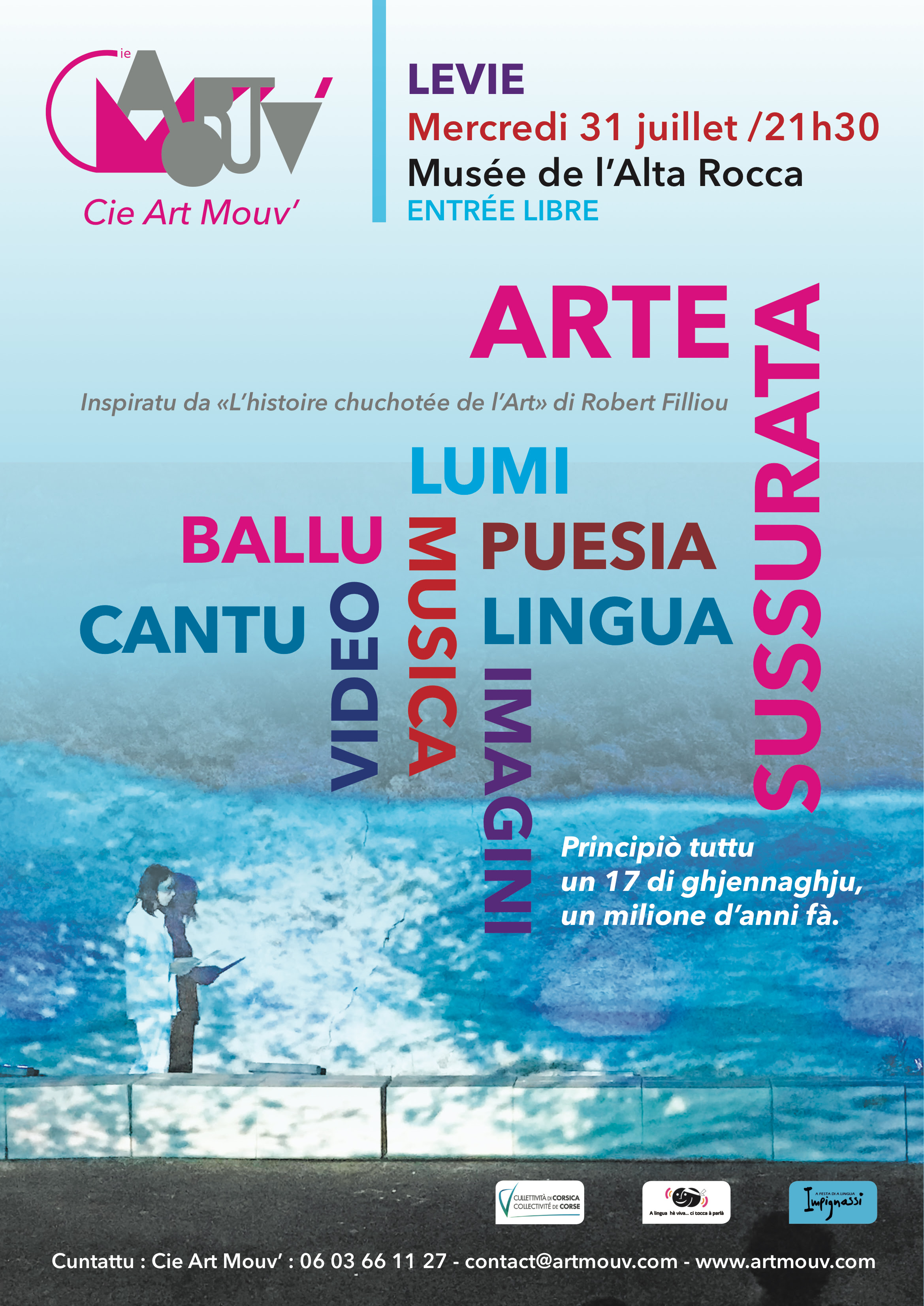 Arte, musica, poesia ce 31 juillet à Levie