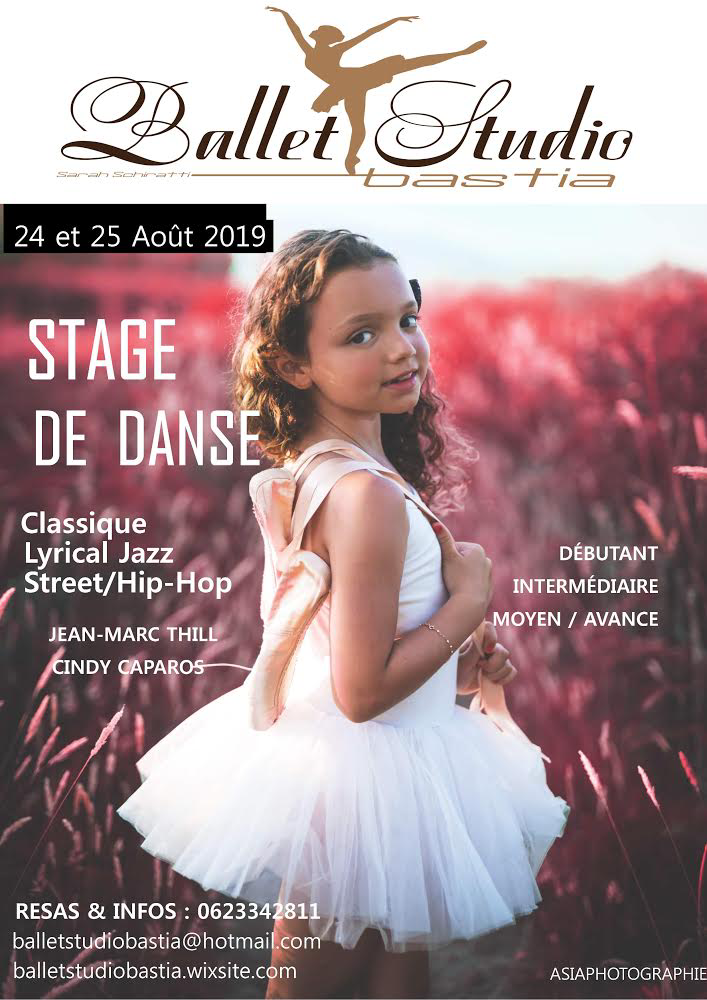 Danse : Stage au Ballet Studio de Furiani en présence de Cindy Caparos et Jean-Marc Thill 