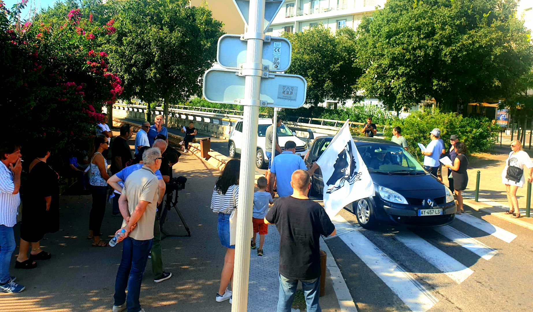Opération de tractage à Bastia