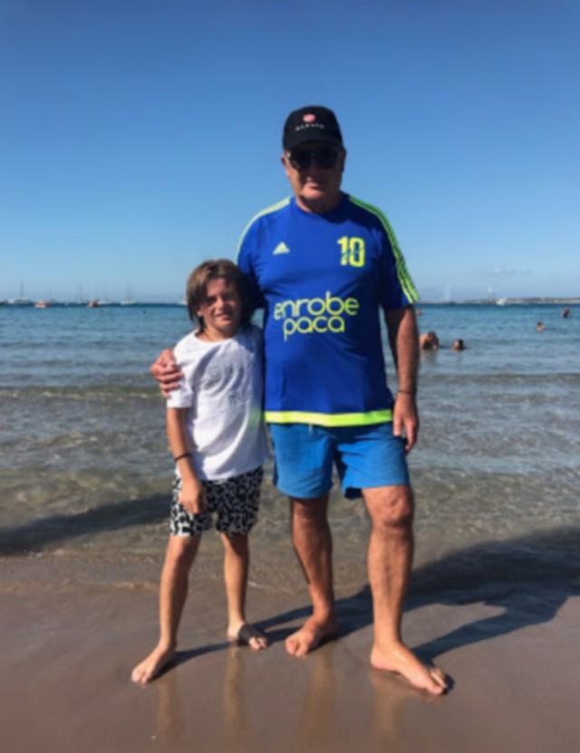 Claude, le père et Matt, le fils de Franky Zapata à Calvi