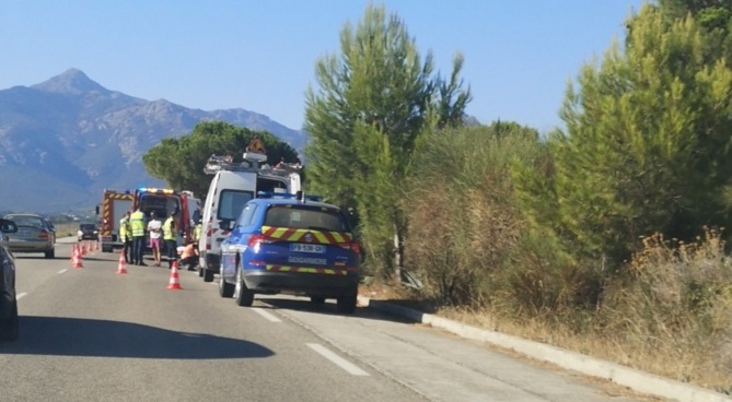 Un cycliste renversé sur la route de l'aéroport à Calvi