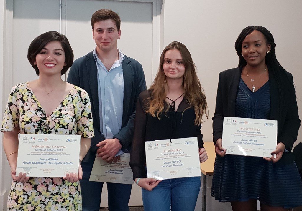 Le podium de l'édition 2019