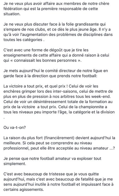  Jean-Pascal Taddei (USCC) démissionne du comité directeur de la Ligue Corse de Football